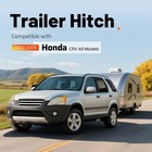 Class 3 Trailer Hitch 2  Tow Receiver For Honda Cr-v Crv 2002-2006 Black Steel