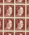 Stamp Germany Mi 797-8 Sc 506-7 Sheet 1941 Wwii Fascism War Era Hitler Mnh