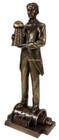 Nikola Tesla Inventor Bronze Statue Holding Warden Cliff Induction Motor 12 In