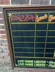 Vintage Red Lobster Restaurant Decor Sign Wood Menu Chalkboard Large 3  X 4   1