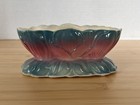 Royal Copley Tulip Planter Pink Blue Floral Vintage Pottery Mcm Bowl Usa 40s-50s