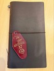 Traveler s Notebook Regular Size Unused Leather Cover  Used Stickers Set