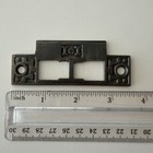 Antique Victorian Eastlake Cast Iron Mortise Lock Strike Plate 3 1 4  X 1 3 8 