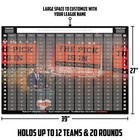 Fantasy Football Draft Board Kit - New For 2026 - Medium Player Stickers   Board