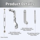 Heel Toe Gear shifter Lever Shaft shift Rod linkage Kit For Harley Touring 84-16