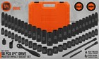 56pc 1 4  Drive Impact Deep Socket Set Extension Bar Universal Joint Sae Metric