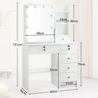 Makeup Vanity Set With Lighted Mirror stool 6 Drawers Dressing Table Vanity Desk
