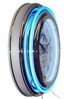Busch Brewed In Usa Beer Sign 15  Blue Double Neon Wall Clock Garage Man Cave