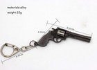 357 Revolver Pistol Weapon Gun Model Metal Keyring Keychain Mini Key Ring Chain