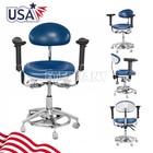 Dental Adjustable Mobile Chair Pu medical Microscope Stool With Armrest Chair