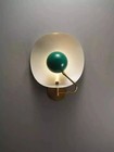 Mid-century Modern Brass Wall Sconce   Handmade Vintage Light Fixture