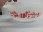 Lot Of 2 Vintage Glasbake  Home Maker Measurement Mixing Bowls Red And Blue