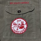 Vintage 1950s Boy Scouts Of America Uniform Mens Shirt L 1959 Camporee Patch