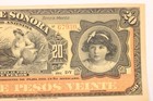 1899 - 1911  Mexico 20 Pesos  Banco De Sonora  P-s421d Xf    0386