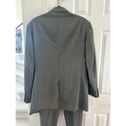 Vintage Burberry Grey Subtle Plaid Two Button Blazer Trouser Suit 42 36 30