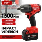 Milwaukee 18v Battery 1300nm Large Torque Cordless Wrench Brushless Drill