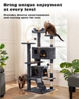 54in Cat Tree Tower Condo With Scratching Post For Kittens Pet House Furniture