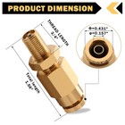 Cheemuii 4 Pcs 1 4  Inflation Schrader Valve With Push To 4inch-4pcs  4 
