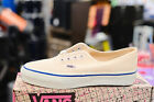 Vintage 1990 Vans White Blue Sole Deck Shoes Womens 8 Made Usa In Box Wow  