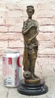 Patoue Signed Bronze Sculpture Statue Victorian Girl Hot Cast Collectible Decor