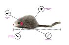 20 Furry Mice With Catnip   Rattle Sound Made Of Real Rabbit Fur Cat Toy Mouse