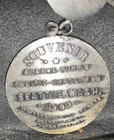 Rare Complete 1909 Alaska Yukon Pacific Expo Souvenir Seattle Wa Medal Pinback