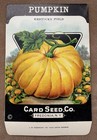 Lot Of 5 Different Vintage Pumpkin Seed Packets  Old Stock  Unused  Halloween