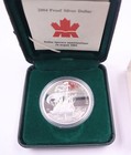 2004 Canadian Proof Fine  999 Silver Dollar 400th Anniversary Coin W  Box