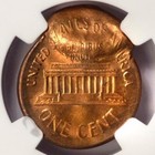 1965 Ngc Ms64rd Double Struck Broadstruck Off Center Cent Mint Error Two Heads
