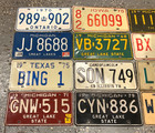 Rare Lot Of 12 License Plates Original Texas Michigan Iowa Ontario Nice  
