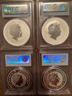  Pcgs Australia Silver Lot 2008 Ms69 Mouse 2010 Ms69 Tiger Kookaburra Koala Sp69