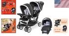 Lightweight Double Stroller And Infant Car Seat Set - Safety Meets Convenience