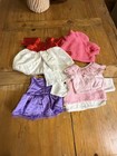 Build A Bear Clothes Lot 6 Pc Dresses Sequin Rainbow Pink Princess Outfit Babw