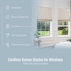 Everyday Celebration Cordless Roman Shades Room Darkening Woven Fabric Blinds