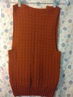 Vintage 1940 Hand Knitted Mens Size L Pullover Vest