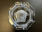 Versace Rosenthal Collaboration Medusa Crystal Ashtray Accessory Case Small 7cm
