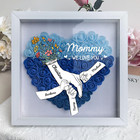 Personalized Name Heart Flower Box  Custom Mommy We Love You  Mother s Day Gift