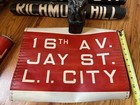 1930 Brooklyn Nyc Vintage Bus Old Subway Roll Sign 16th Ave Jay St Bridge Queens