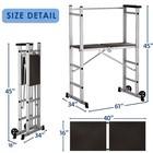 Foldable Aluminum Scaffolding  Portable Scaffolding Ladder  Rolling Scaffoldi   