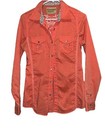 Cowgirl Legend Rhinestone Coral Show Rodeo Queen Long Sleeve Shirt Sz Small