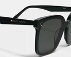 2024 Gentlemonster Her 01 Unisex Sunglasses Oversized Black Frame Black Lenses
