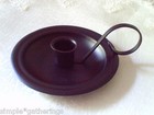New Primitive Black Metal Taper Candle Holder Handle 5 5  Country Western Rustic