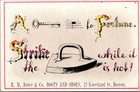 H M Rowe   Co Boots And Shoes Rebus Puzzle Victorian Trade Card