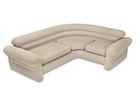 Intex Inflatable Corner Living Room Neutral Sectional Sofa   Lounge Chair Set