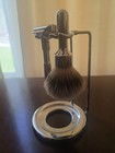 Merkur Futur 3-piece Wet Shaving Set     Polished Chrome Made In Germany