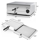 Goplus Home Kitchen Pizza Oven Stainless Counter Top Snack Pan Bake Commercial