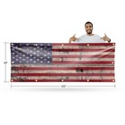 Rusty American Flag Vinyl Banner Sign With Metal Grommets Heavy-duty