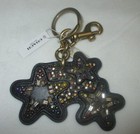 Coach 3-d Beaded Shooting Star Key Ring Chain Fob Handbag Charm 32995 - Nwt Rare