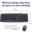 Verbatim 99202 Slimline Corded Usb Keyboard   Mouse