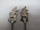 Vintage Siam Thailand 800 Silver Folk Dancers Fish Head Leaf Bowls Spoons